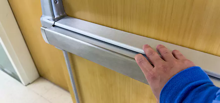 Installing a Push Bar on a Door Somerset